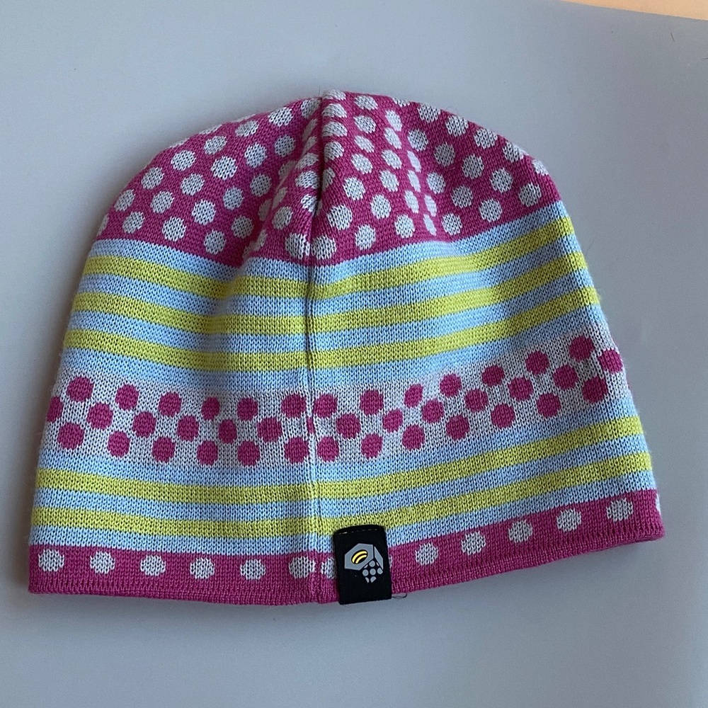 Mountain Hardwear Pink and Yellow Woman’s Beanie